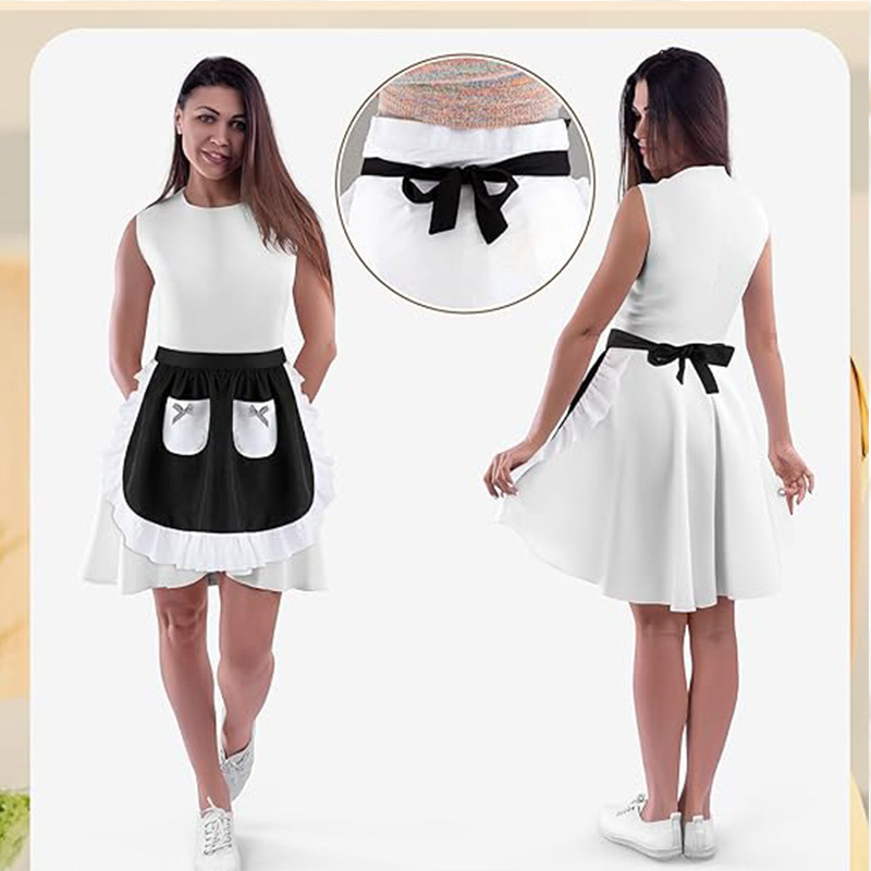 Elegant Lace Short Apron With  - Home Cooking Service 评论和价格