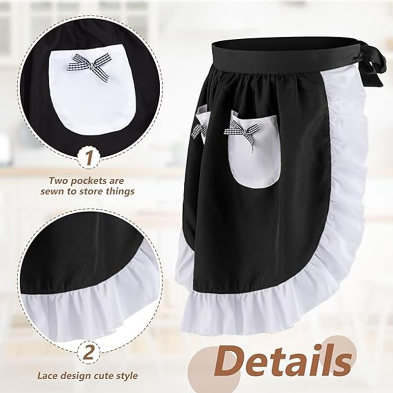 Elegant Lace Short Apron With  - Home Cooking Service 评论和价格