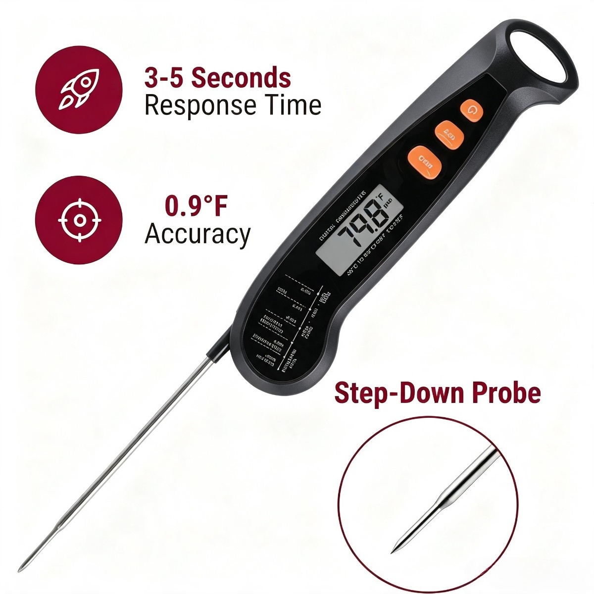 Digital Kitchen Food Thermomet - Home Cooking Fast Foods 评论和价格