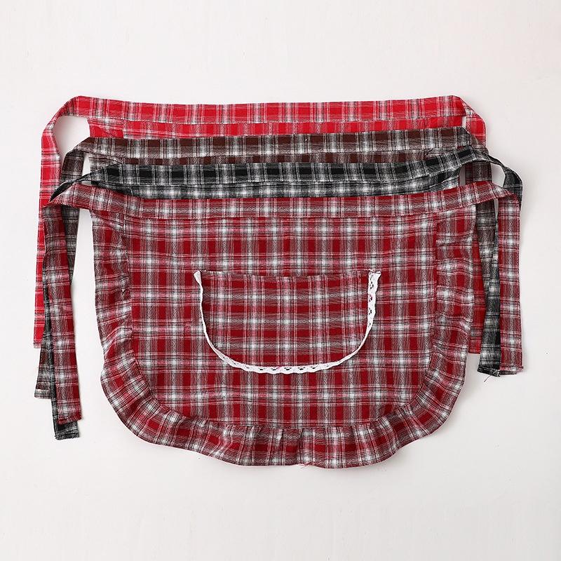 Apron Square Check Half Waist  - Home Cooking Service 评论和价格