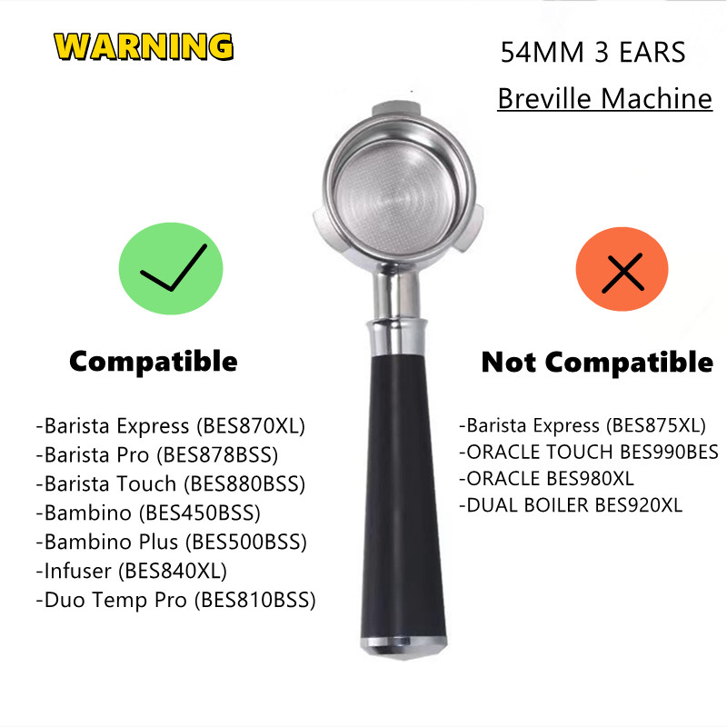 54mm Espresso Portafilter Dual - Breville Espresso Barista Express 评论和价格